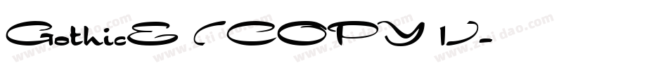 GothicE (COPY 1)字体转换